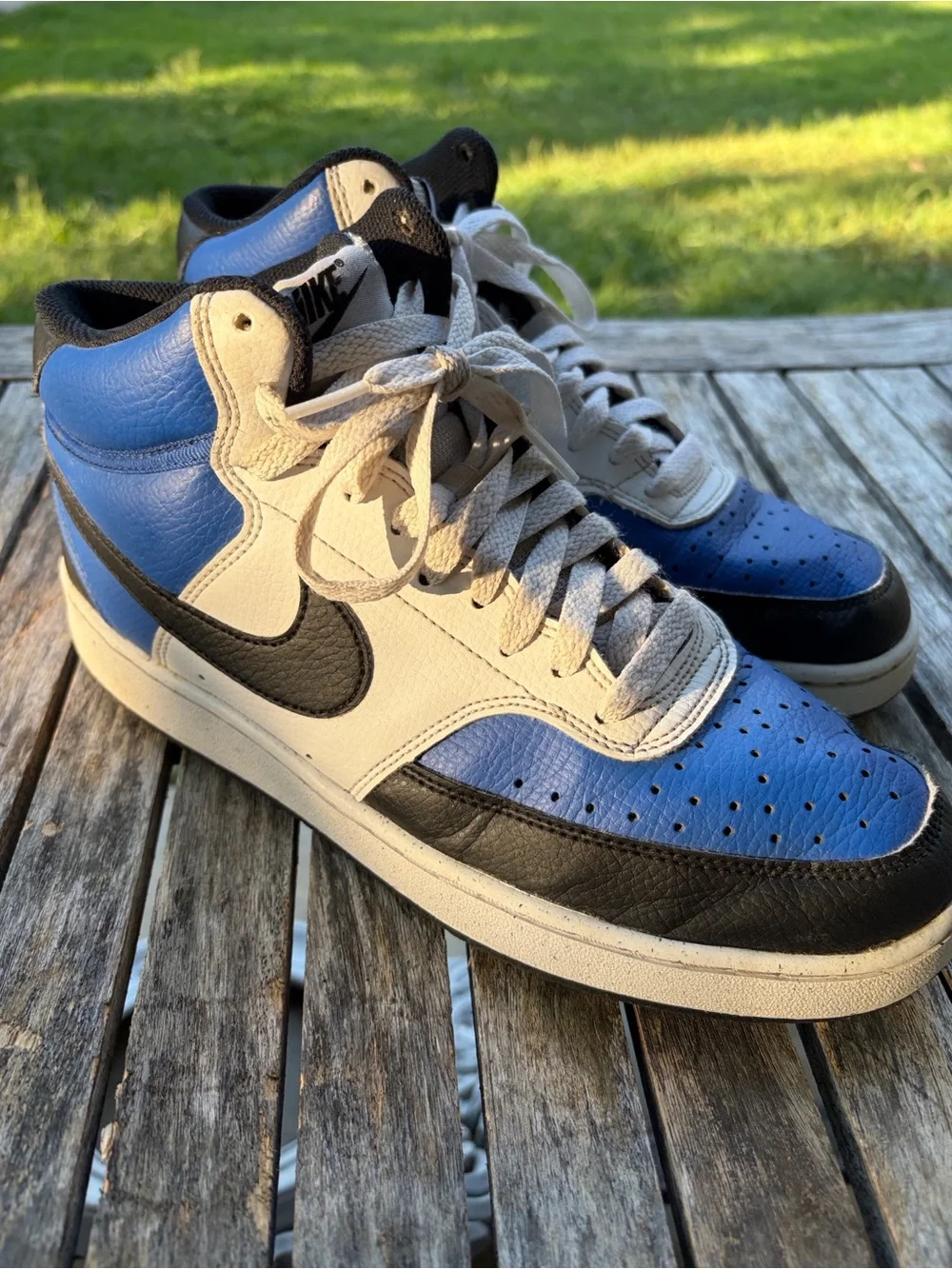 Nike Court Vision Royal Blue and Black Sneaker FQ8740-480